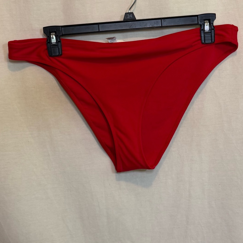 AA-509 Aerie NWT PLUS SIZE XXL Cheeky Red Summer Swim Bikini‎ Bottoms